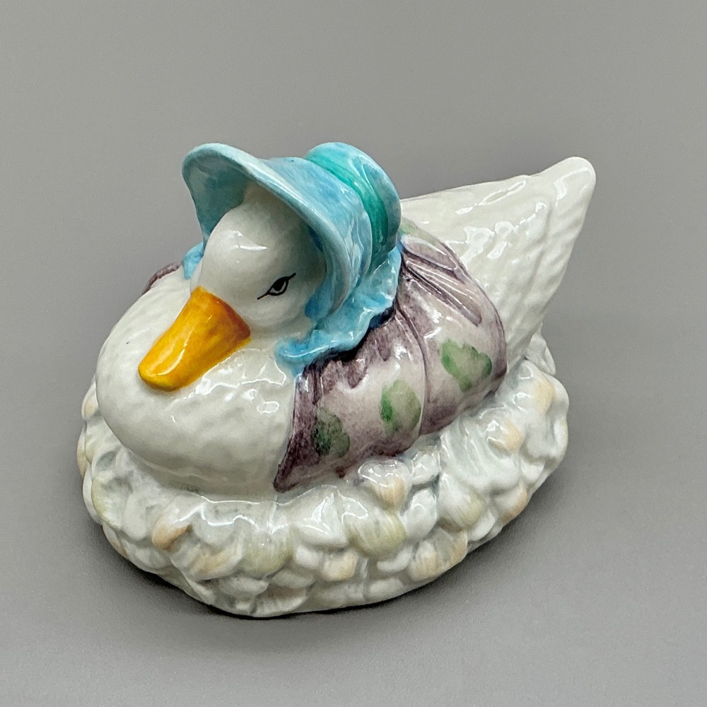 Beswick Beatrix Potter Jemima Puddleduck Made Feather Nest 1983 England Duck
